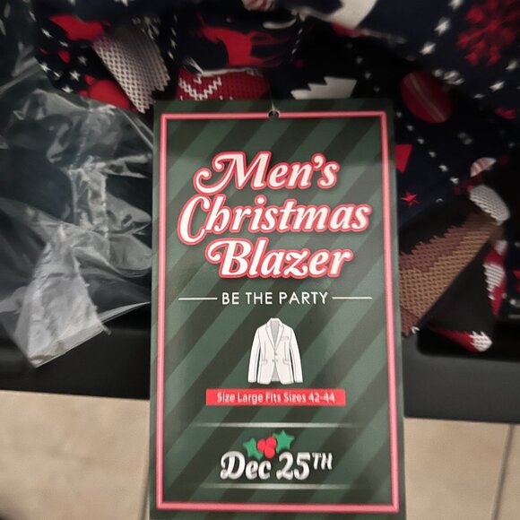 Christmas Dec 25th Jacket Suit Blazer (Large - NWT) - Picture 4 of 11